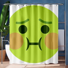 Barf Shower Curtain 60  X 72  (medium)  by BestEmojis