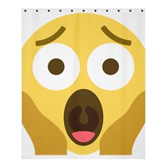 Scream Emoji Shower Curtain 60  X 72  (medium)  by BestEmojis