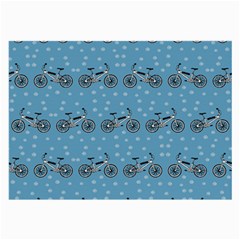 Bicycles Pattern Large Glasses Cloth (2-side) by linceazul