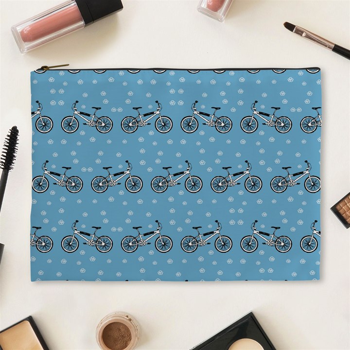 Bicycles Pattern Cosmetic Bag (XL)