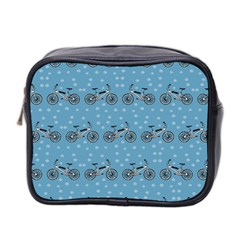 Bicycles Pattern Mini Toiletries Bag 2-side by linceazul