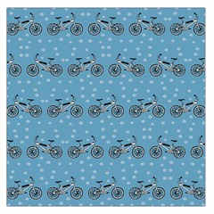 Bicycles Pattern Large Satin Scarf (square) by linceazul