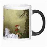 Wonderful Whte Unicorn With Black Horse Morph Mugs Right