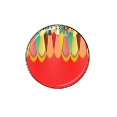 Colors On Red Hat Clip Ball Marker (10 Pack) by linceazul