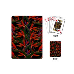 Bird Of Paradise Playing Cards (mini)  by Valentinaart