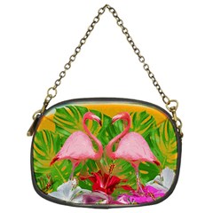 Flamingo Chain Purses (one Side)  by Valentinaart