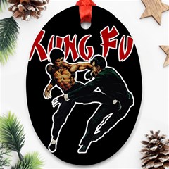 Kung Fu  Ornament (oval) by Valentinaart