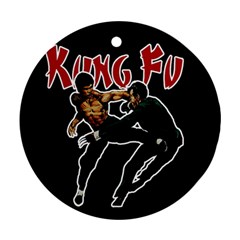 Kung Fu  Round Ornament (two Sides) by Valentinaart