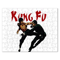 Kung Fu  Rectangular Jigsaw Puzzl by Valentinaart