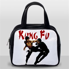 Kung Fu  Classic Handbags (one Side) by Valentinaart