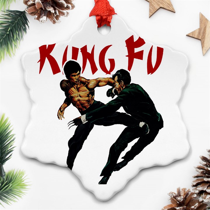 Kung Fu  Snowflake Ornament (Two Sides)