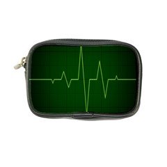 Heart Rate Green Line Light Healty Coin Purse by Mariart