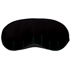 Heart Rate Line Green Black Wave Chevron Waves Sleeping Masks by Mariart