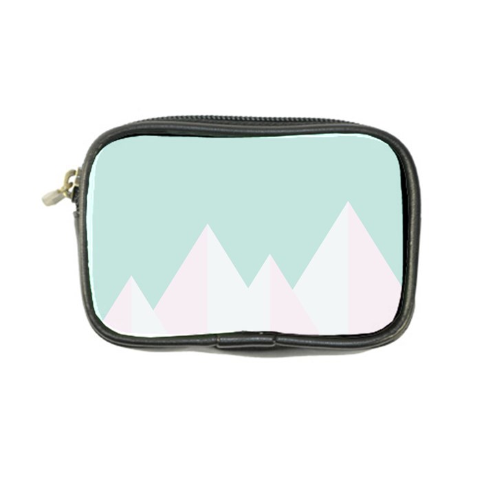 Montain Blue Snow Chevron Wave Pink Coin Purse