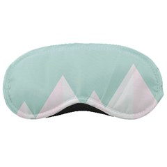 Montain Blue Snow Chevron Wave Pink Sleeping Masks by Mariart