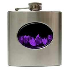 Tulips Hip Flask (6 Oz) by ValentinaDesign