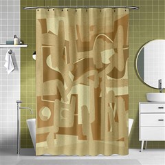 Abstract Art Shower Curtain 48  X 72  (small)  by ValentinaDesign