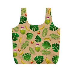 Tropical Pattern Full Print Recycle Bags (m)  by Valentinaart