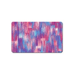 Vertical Behance Line Polka Dot Blue Green Purple Red Blue Small Magnet (name Card) by Mariart