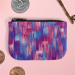 Vertical Behance Line Polka Dot Blue Green Purple Red Blue Small Mini Coin Purses by Mariart