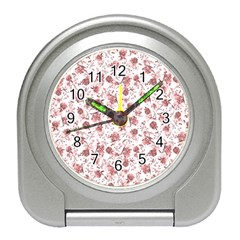 Floral Pattern Travel Alarm Clocks by ValentinaDesign