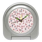 Floral pattern Travel Alarm Clocks Front