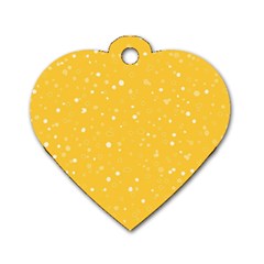 Dots Pattern Dog Tag Heart (one Side) by ValentinaDesign