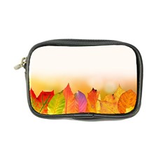 Autumn Leaves Colorful Fall Foliage Coin Purse by Nexatart