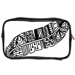 Feather Zentangle Toiletries Bags by CraftyLittleNodes