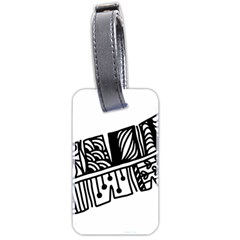 Feather Zentangle Luggage Tags (two Sides) by CraftyLittleNodes