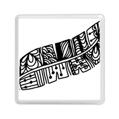 Feather Zentangle Memory Card Reader (square)  by CraftyLittleNodes