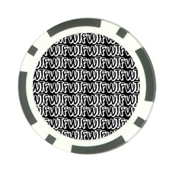 Wtf Poker Chip Card Guard by Valentinaart