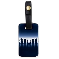 Chess Pieces Luggage Tags (one Side)  by Valentinaart