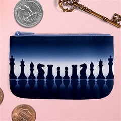 Chess Pieces Large Coin Purse by Valentinaart