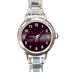 Sunset Round Italian Charm Watch Front