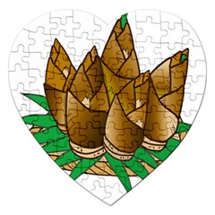 Young Bamboo Jigsaw Puzzle (heart) by Mariart