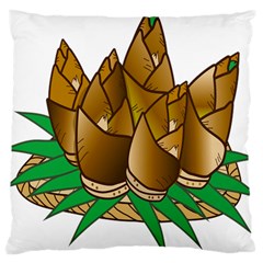 Young Bamboo Large Cushion Case (one Side) by Mariart