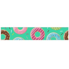 Doughnut Bread Donuts Green Flano Scarf (large) by Mariart