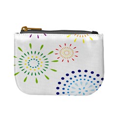 Fireworks Illustrations Fire Partty Polka Mini Coin Purses by Mariart