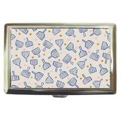 Glass Polka Circle Blue Cigarette Money Cases by Mariart