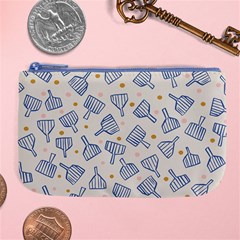 Glass Polka Circle Blue Large Coin Purse by Mariart