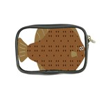 Illustrain Animals Reef Fish Sea Beach Water Seaword Brown Polka Coin Purse Back