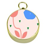 Lip Sexy Flower Tulip Heart Pink Red Blue Green Love Gold Compasses Front