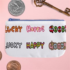 Lucky Happt Good Sign Star Large Coin Purse by Mariart