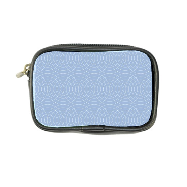 Seamless Lines Concentric Circles Trendy Color Heavenly Light Airy Blue Coin Purse