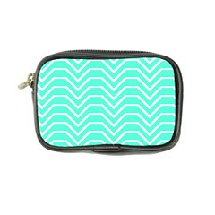 Seamless Pattern Of Curved Lines Create The Effect Of Depth The Optical Illusion Of White Wave Coin Purse by Mariart