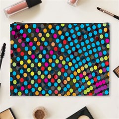 Polkadot Rainbow Colorful Polka Circle Line Light Cosmetic Bag (xl) by Mariart