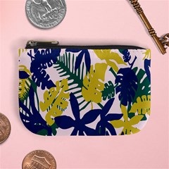 Tropics Leaf Yellow Green Blue Mini Coin Purses by Mariart