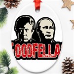 Goodfellas Putin and Trump Oval Ornament (Two Sides) Back