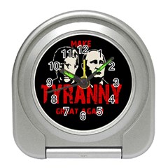 Make Tyranny Great Again Travel Alarm Clocks by Valentinaart